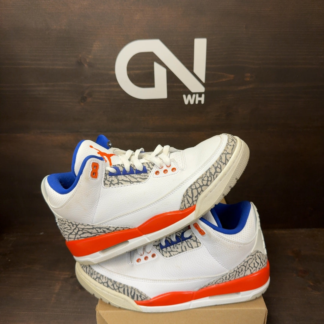 Jordan 3 Retro Knicks Size 7.5 (Pre-Owned) - Image 1