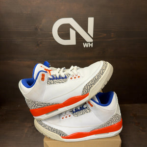 Jordan 3 Retro Knicks Size 7.5 (Pre-Owned) - Image 1