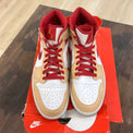 Jordan 1 Mid Light Curry Cardinal Size 11 (Pre-Owned) - Image 2