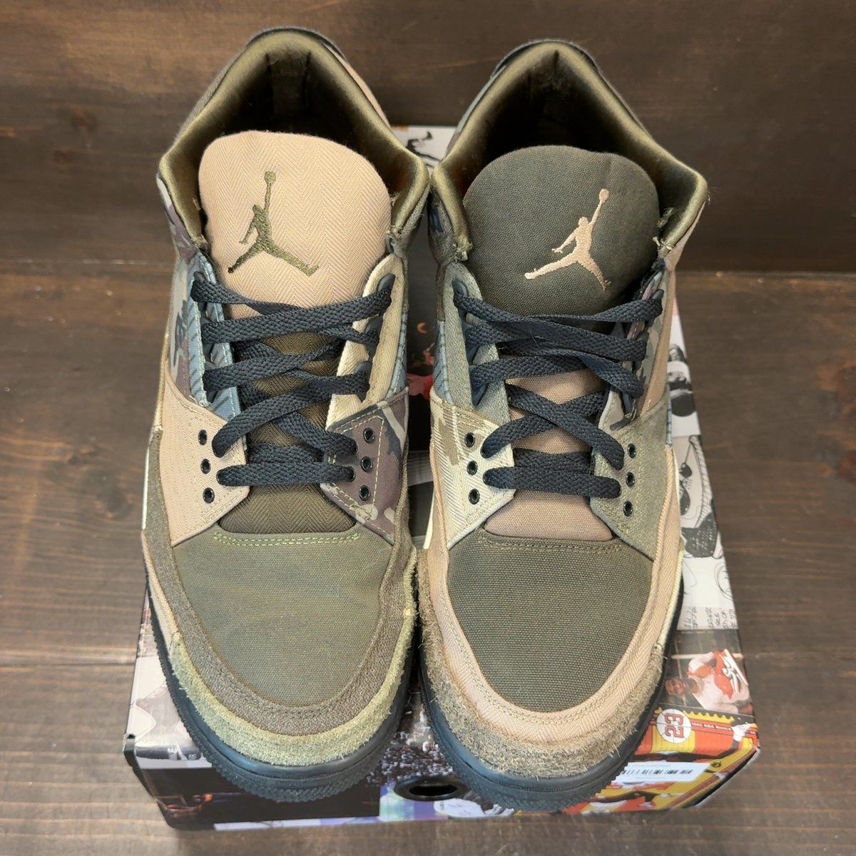 Jordan 3 Retro Patchwork Camo Size 12 (Pre-Owned) - tag