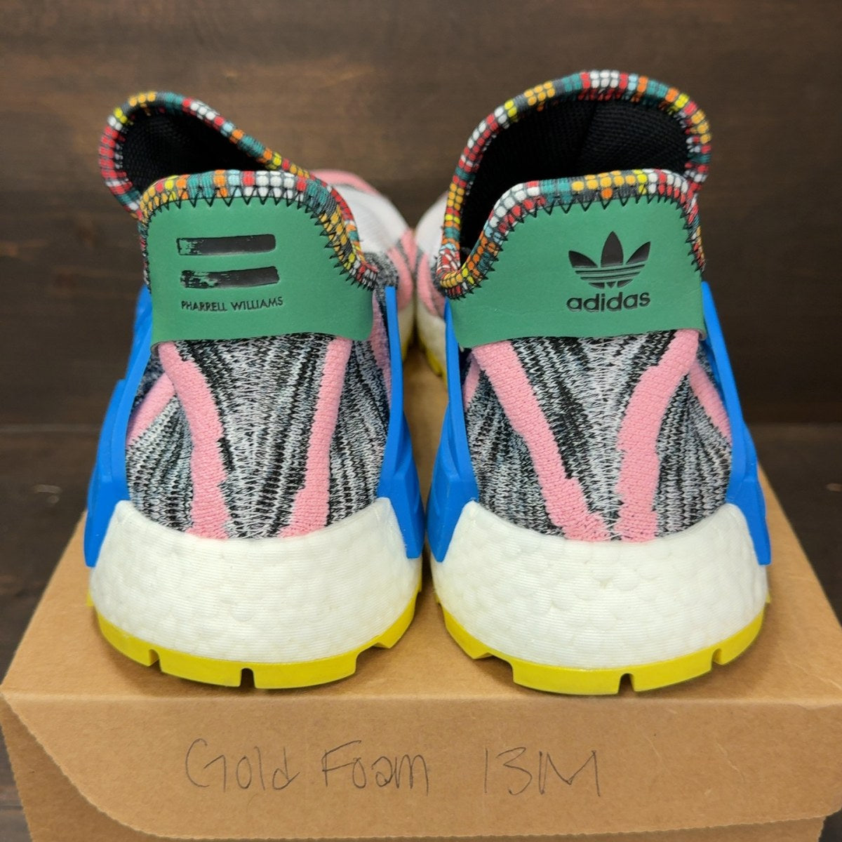 adidas NMD Hu Pharrell Solar Pack Mother Size 10 (Pre-Owned) - Image 5