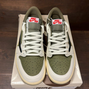 Jordan 1 Retro Low OG SP Travis Scott Medium Olive Size 10.5 (Pre-Owned) - tag