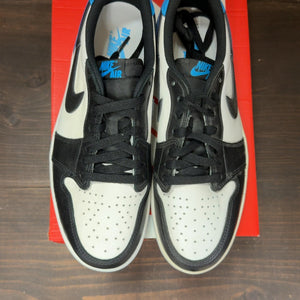 Jordan 1 Retro Low OG Black Dark Powder Blue Size 9.5 (Pre-Owned) - Image 3