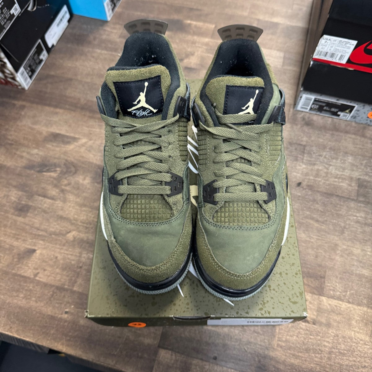 Jordan 4 Retro SE Craft Medium Olive (GS) Size 6.5Y (Pre-Owned) - Image 2