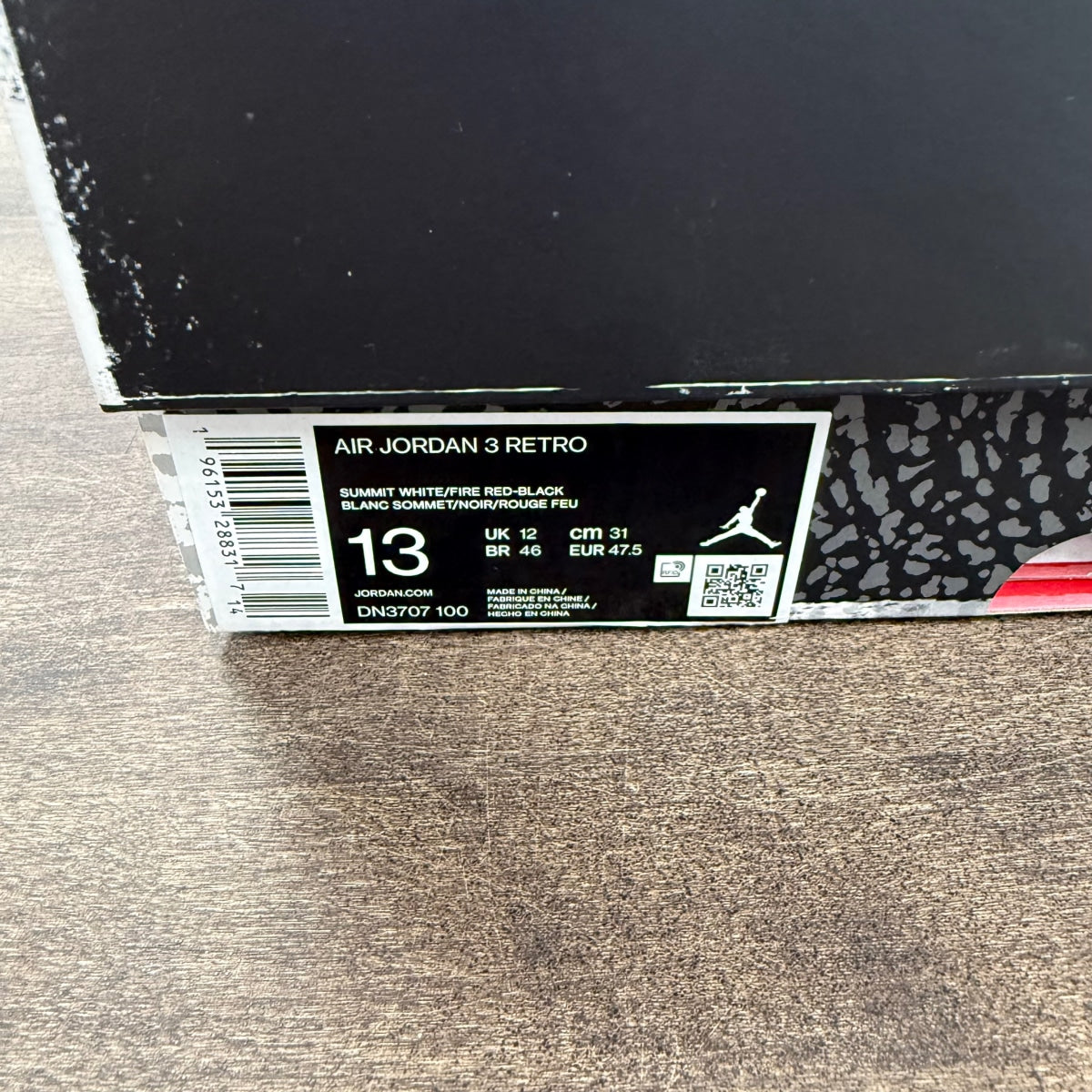 Jordan 3 Retro White Cement Reimagined Size 13 (Pre-Owned) - Image 6