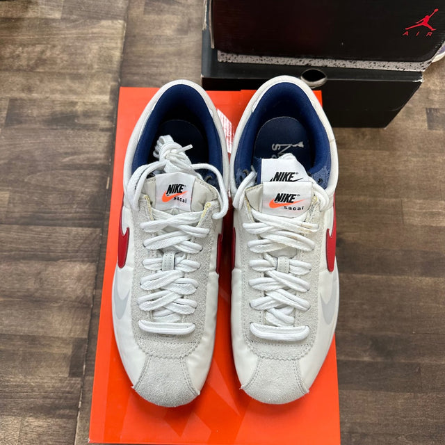 Nike Zoom Cortez SP sacai White University Red Blue - Image 2