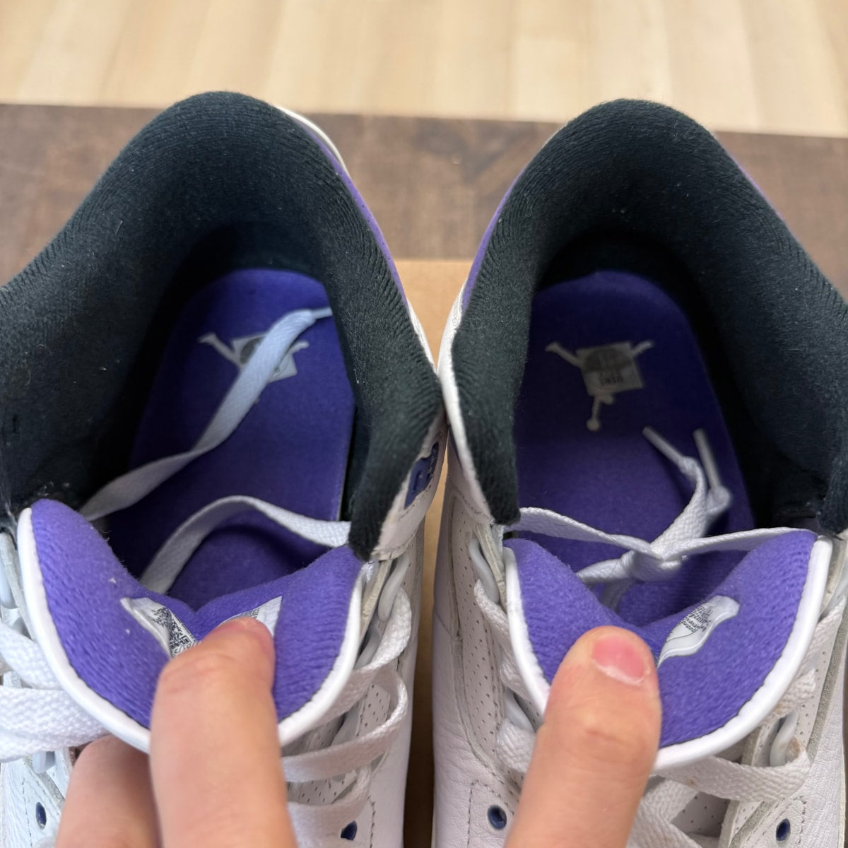 Jordan 3 Retro Dark Iris Size 11 (Pre-Owned) - Image 3