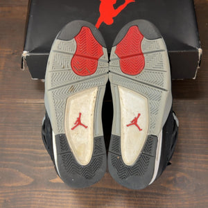 Jordan 4 Retro Black Canvas (GS) Size 6.5Y (Pre-Owned) - aux