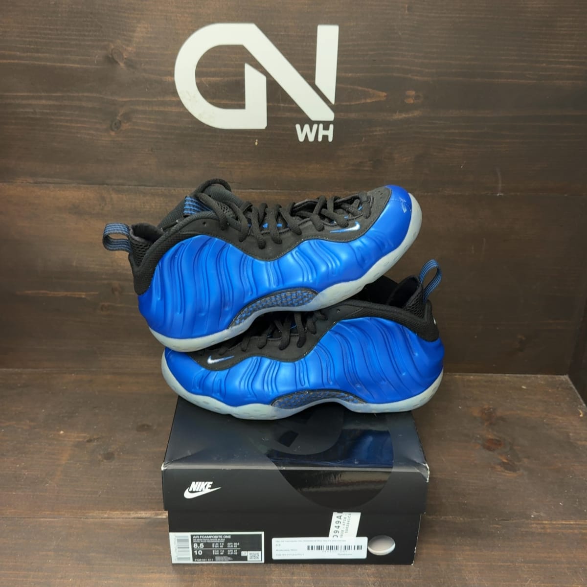 Nike Air Foamposite One International Blue Size 8.5 (Pre-Owned) - front