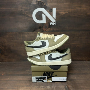 Jordan 1 Retro Low OG Medium Olive Size 7.5 (Pre-Owned)