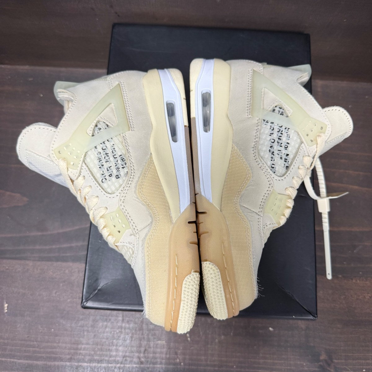 Jordan 4 Retro Off-White Sail (Women's) - Image 3