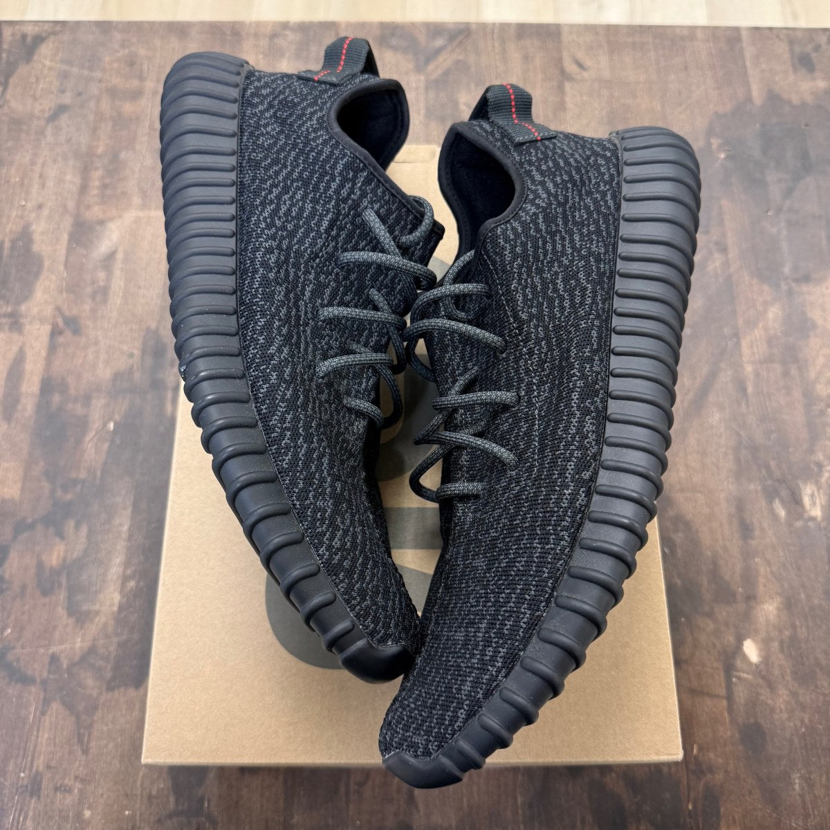 adidas Yeezy Boost 350 Pirate Black (2016) Size 12.5 (Pre-Owned) - Image 1