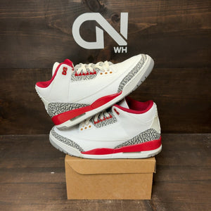 Jordan 3 Retro Cardinal Red Size 10 (Pre-Owned) - Image 1