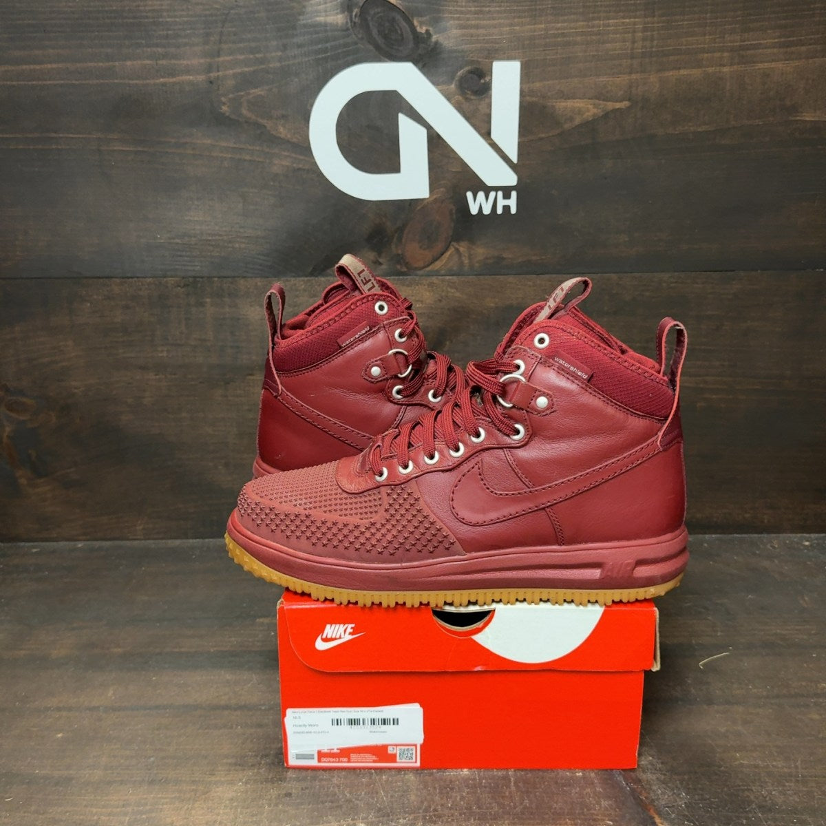 Nike Lunar Force 1 Duckboot Team Red Gum Size 10.5 (Pre-Owned) - Image 1