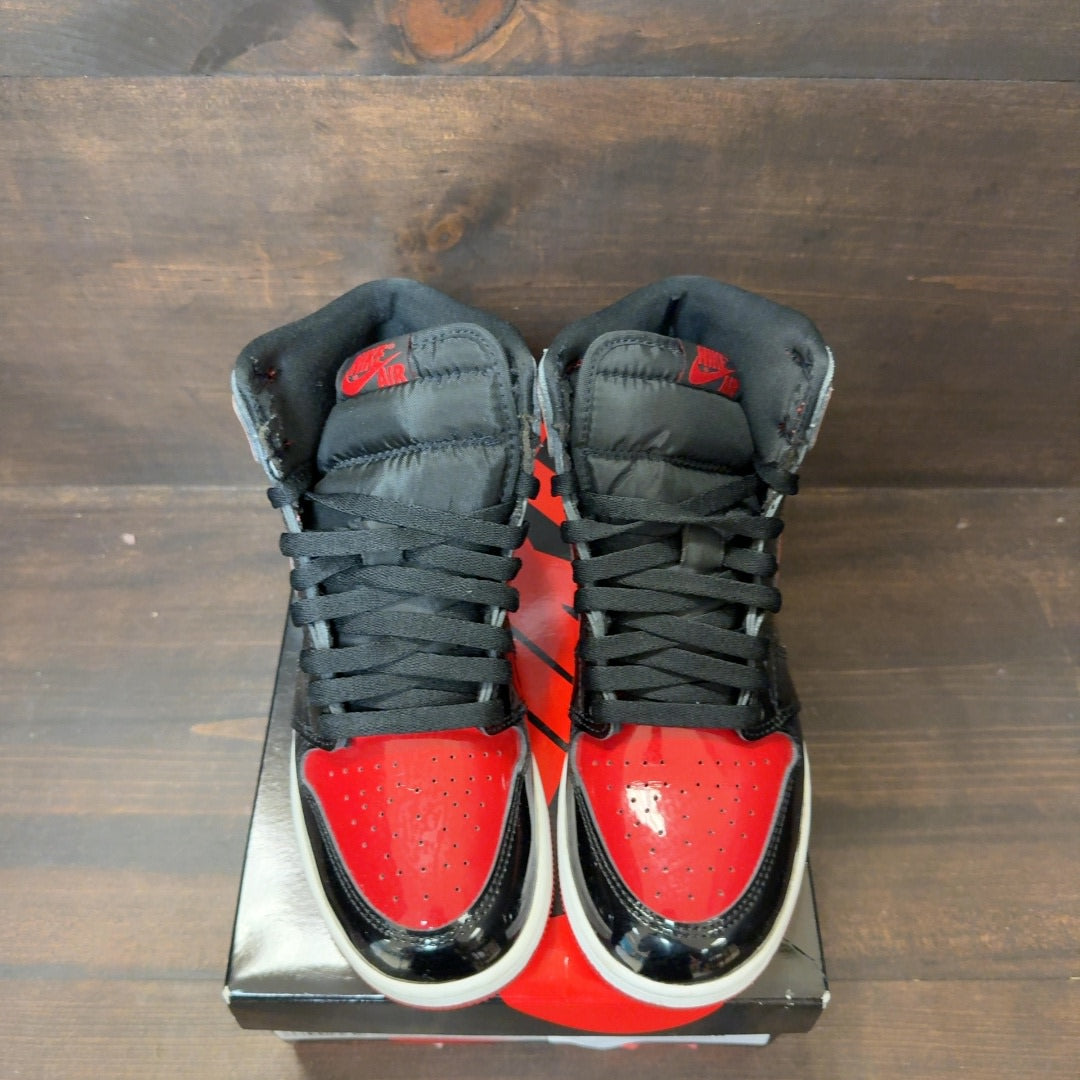 Jordan 1 Retro High OG Patent Bred (GS) - Image 3