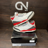 Jordan 3 Retro Fire Red (2022) Size 10 (Pre-Owned) - front