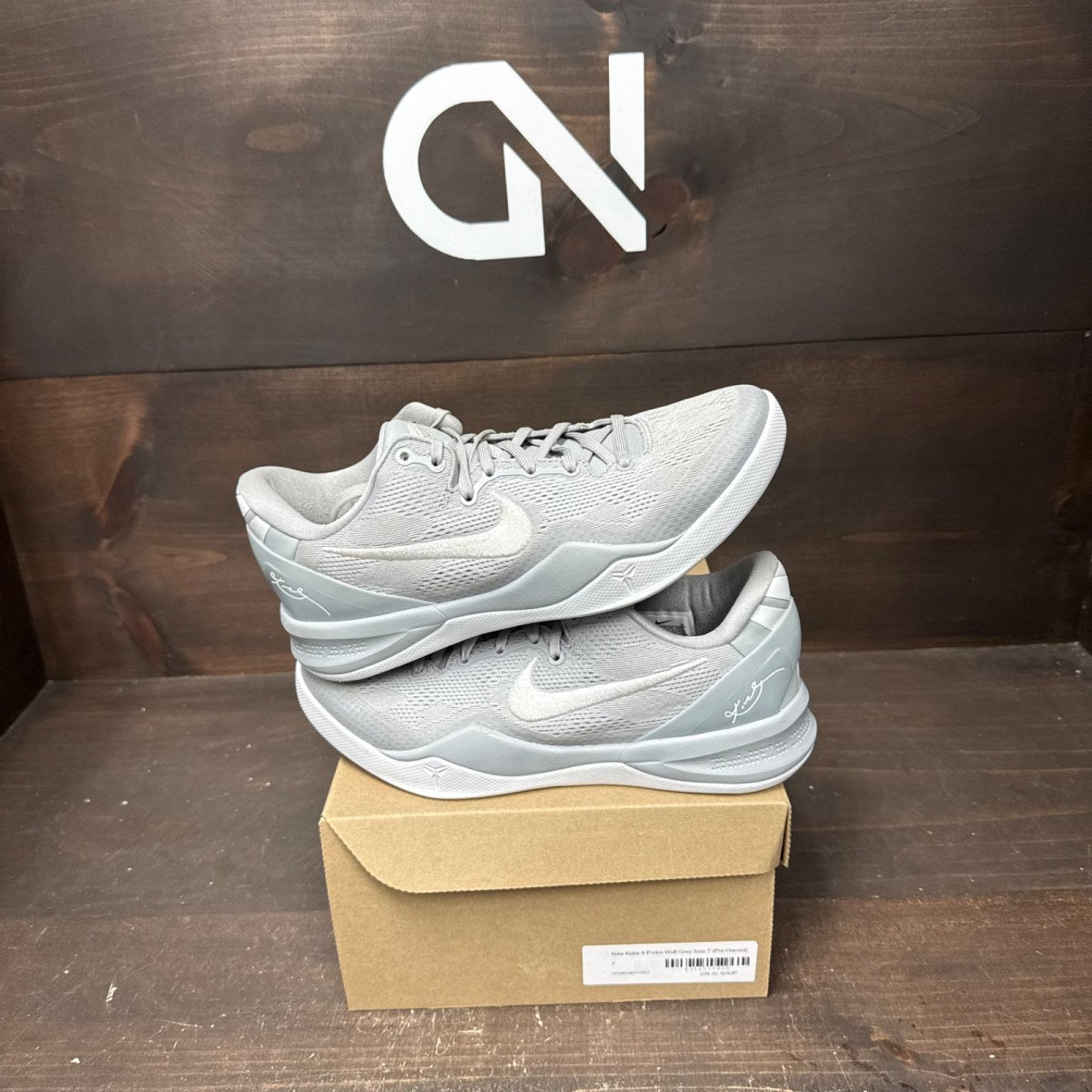 Nike Kobe 8 Protro Wolf Grey Size 7 (Pre-Owned) - front