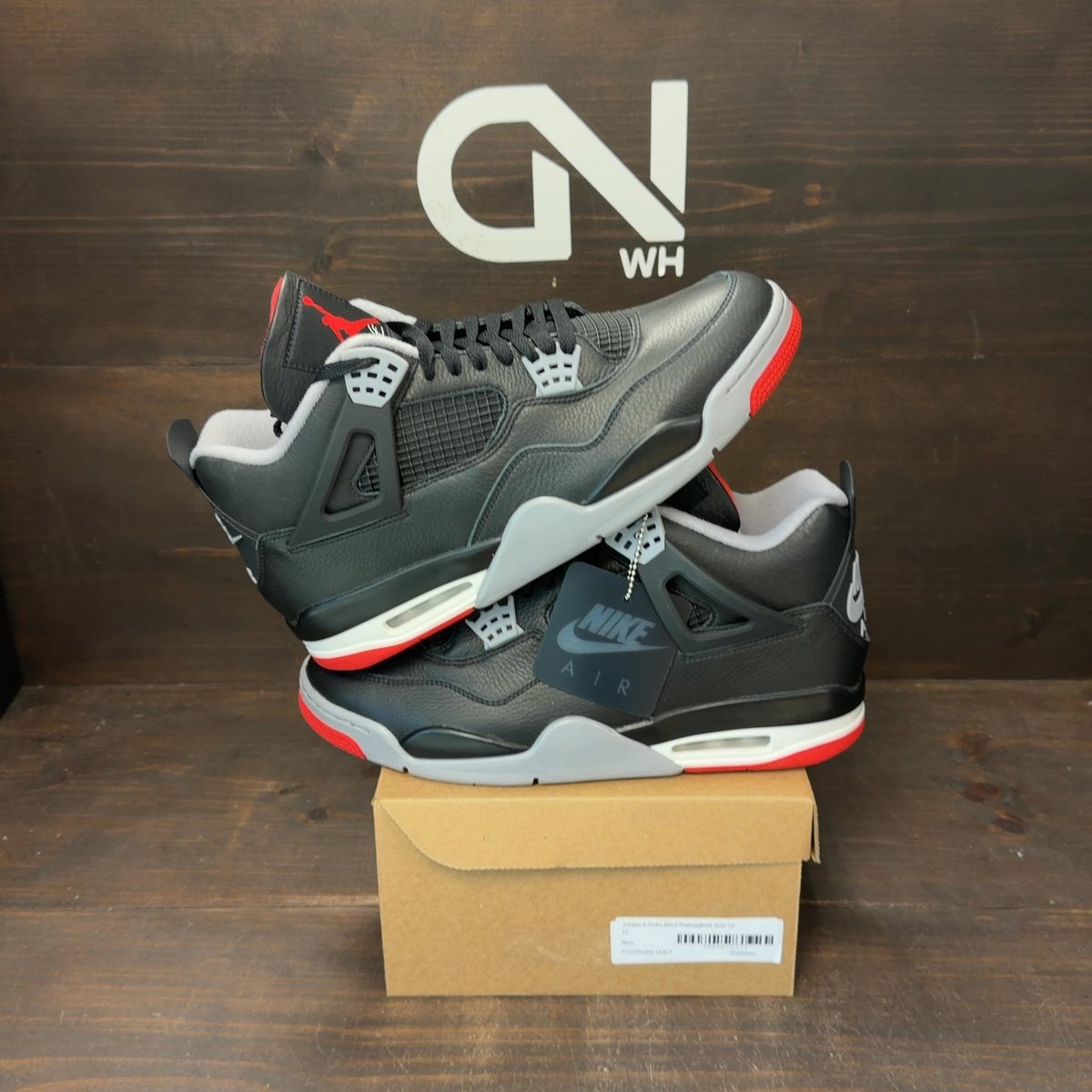 Jordan 4 Retro Bred Reimagined Size 12 - front