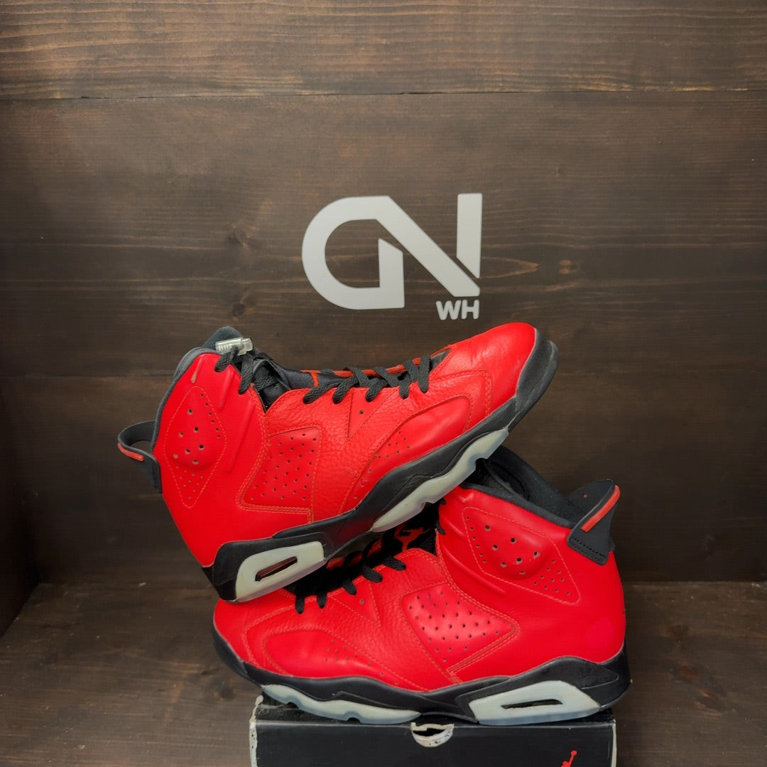 Jordan 6 Retro Infrared 23 (Toro) Size 12 (Pre-Owned) - Image 1