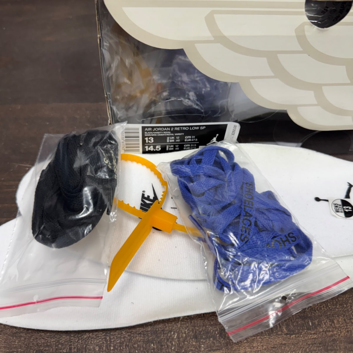 Jordan 2 Retro Low SP Off-White Black Blue - Image 7