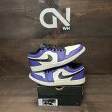 Jordan 1 Low Court Purple White - Image 1