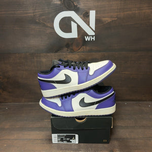 Jordan 1 Low Court Purple White - Image 1