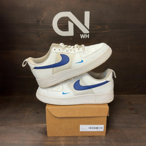 Nike Air Force 1 Low White Light Photo Blue Deep Royal Blue Size 10 (Pre-Owned) - Image 1
