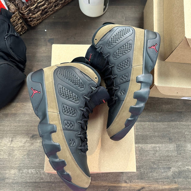 Jordan 9 Retro Olive (2024) Size 10 (Pre-Owned) - Image 1