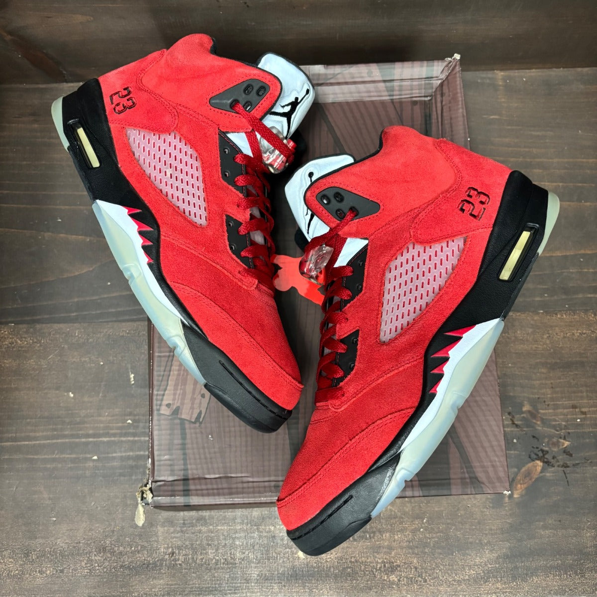 Jordan 5 Retro Raging Bull Red (2021) Size 13 (Pre-Owned) - back