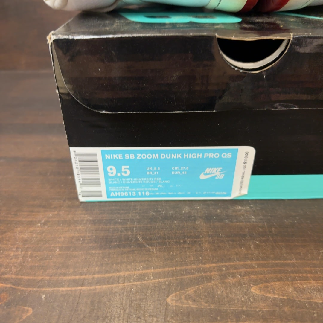 Nike SB Dunk High Kevin Bradley Size 9.5 (Pre-Owned)