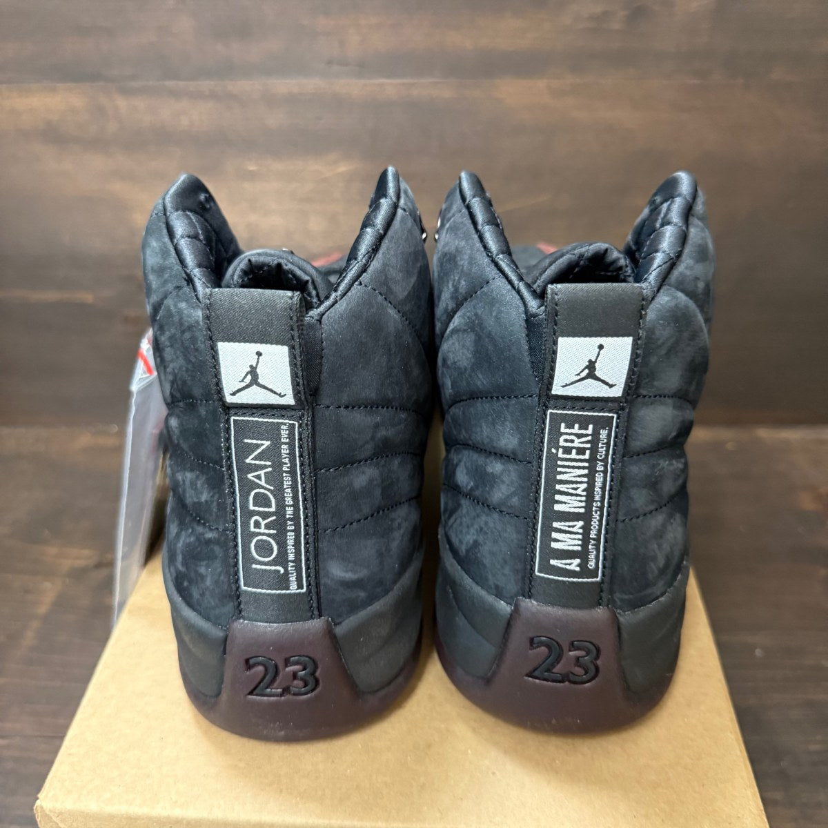 Jordan 12 Retro SP A Ma Maniére Black (Women's) Size 13W (Pre-Owned) - Image 4