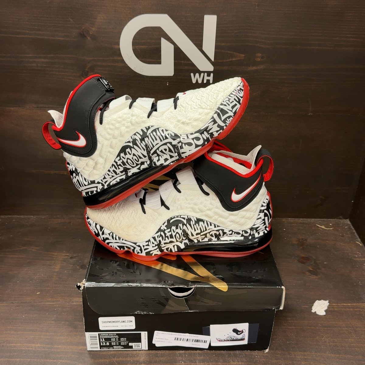 Nike LeBron 4 Graffiti NYC (2006) Size 11 (Pre-Owned) - front