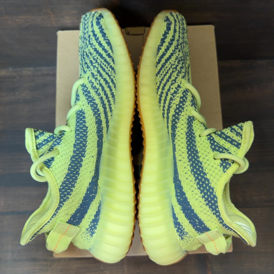 adidas Yeezy Boost 350 V2 Semi Frozen Yellow Size 7.5 (Pre-Owned)