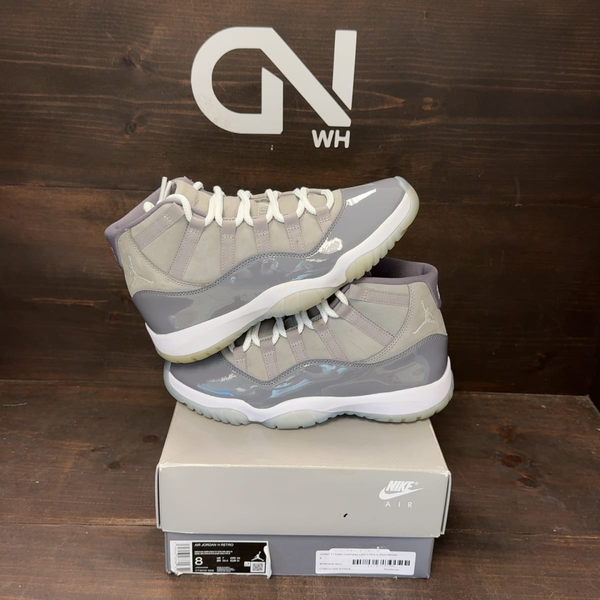 Jordan 11 Retro Cool Grey (2021) Size 8 (Pre-Owned) - front