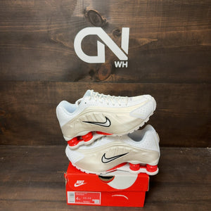 Nike Shox R4 White Phantom Picante Red (GS) - Image 1