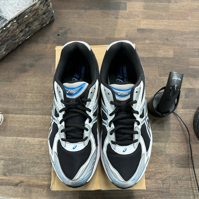 ASICS GT-2160 Black Pure Silver Bright Blue Size 12 (Pre-Owned)