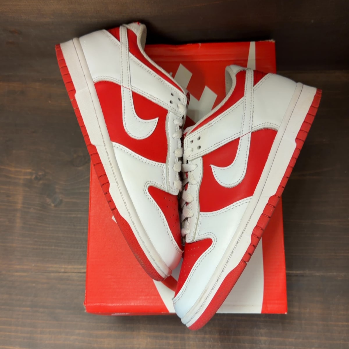 Nike Dunk Low Championship Red (GS) Size 6.5Y (Pre-Owned) - back