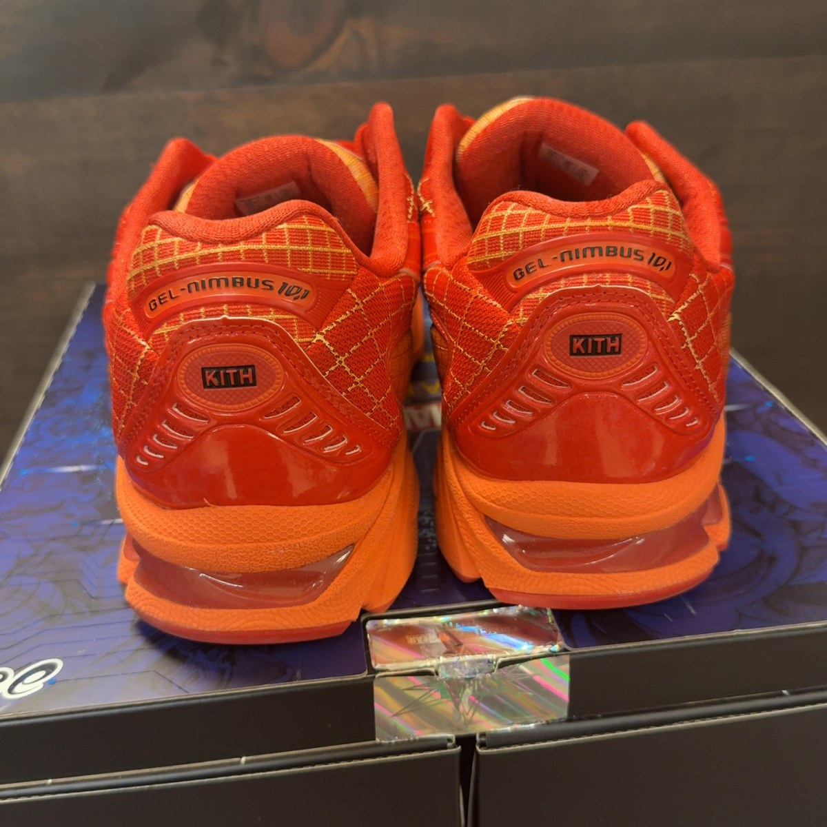 ASICS Gel-Nimbus 10.1 Kith Marvel vs. Capcom Iron Man vs. Mega Man Sealed Box (Comic Included) Size 11.5 (Pre-Owned) - Image 4