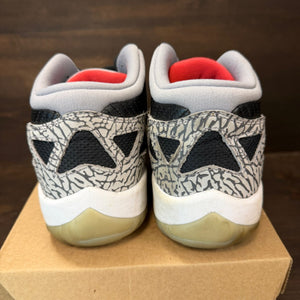 Jordan 11 Retro Low IE Black Cement Size 11.5 (Pre-Owned) - Image 4