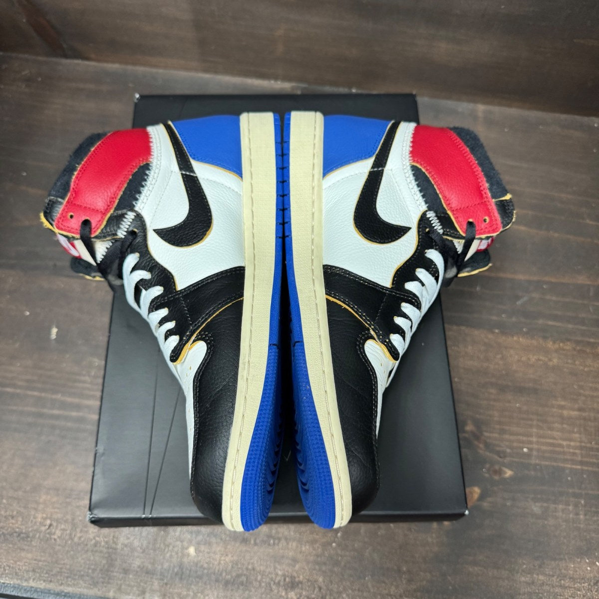 Jordan 1 Retro High OG SP Fragment x Union LA Varsity Red Sport Royal - Image 4