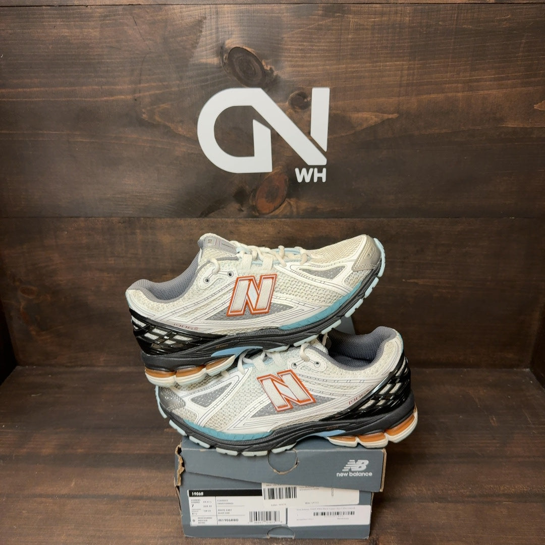 New Balance 1906R White Black Copper Size 7 (Pre-Owned) - Image 1