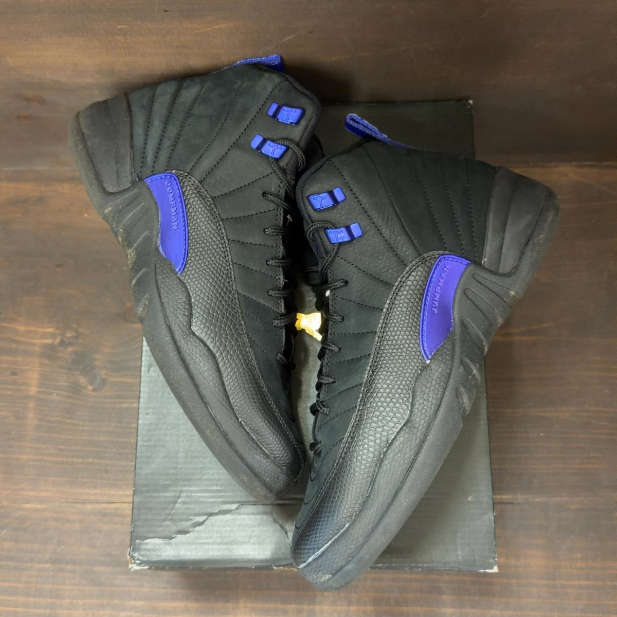 Jordan 12 Retro Black Dark Concord (GS) - Image 2
