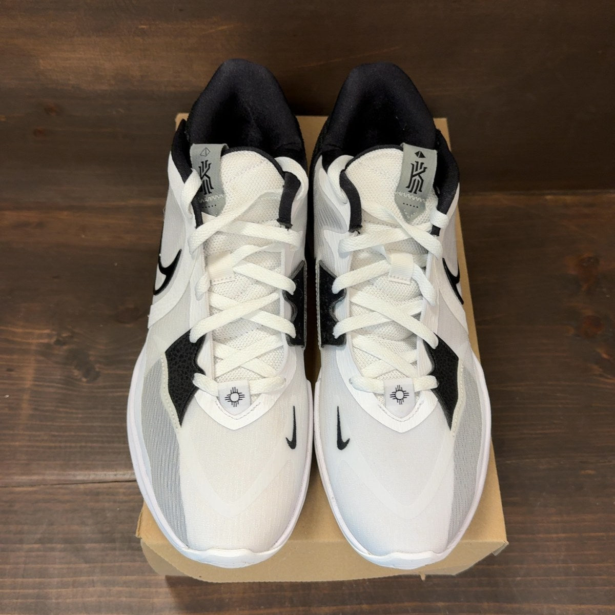 Nike Kyrie 5 Low White Wolf Grey Black Size 12 (Pre-Owned) - Image 3
