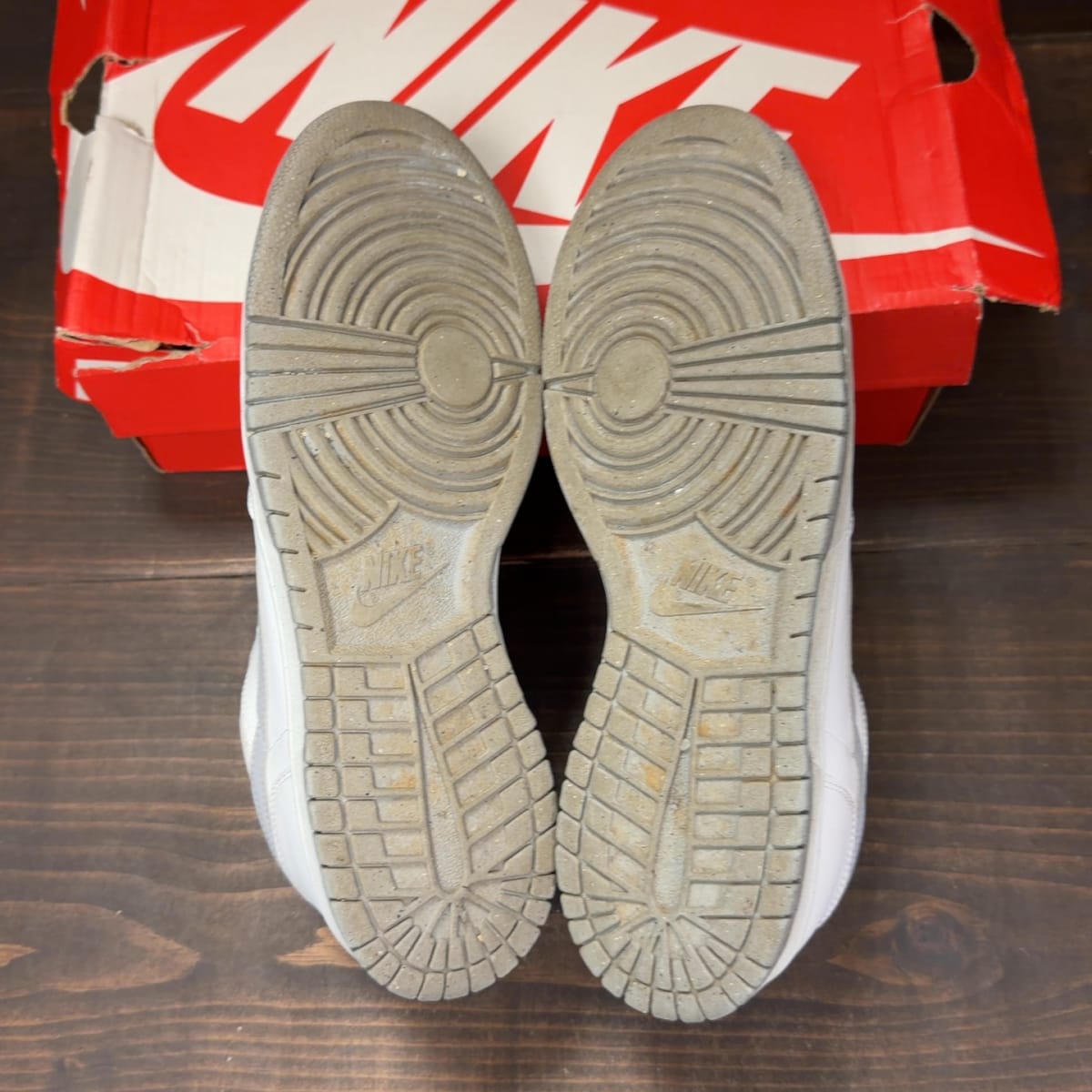 Nike Big Nike Low White Wolf Grey Size 10.5 (Pre-Owned) - aux