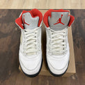 Jordan 5 Retro Fire Red Silver Tongue (2020) (GS) Size 6.5Y (Pre-Owned) - Image 2