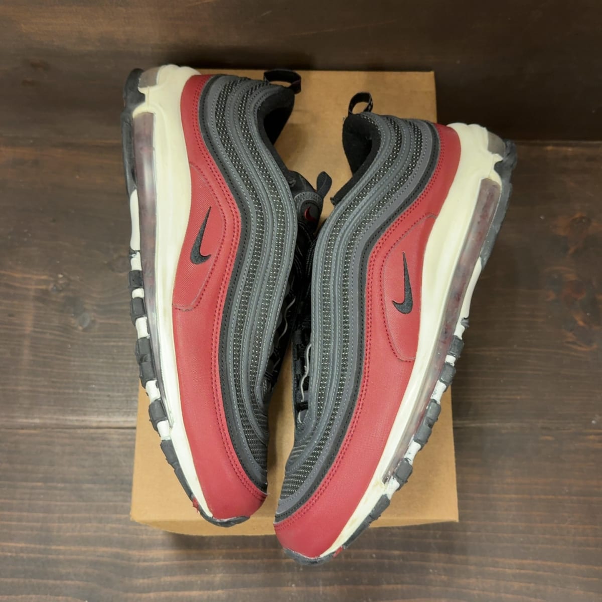 Nike Air Max 97 Black Team Red Size 13 (Pre-Owned) - back