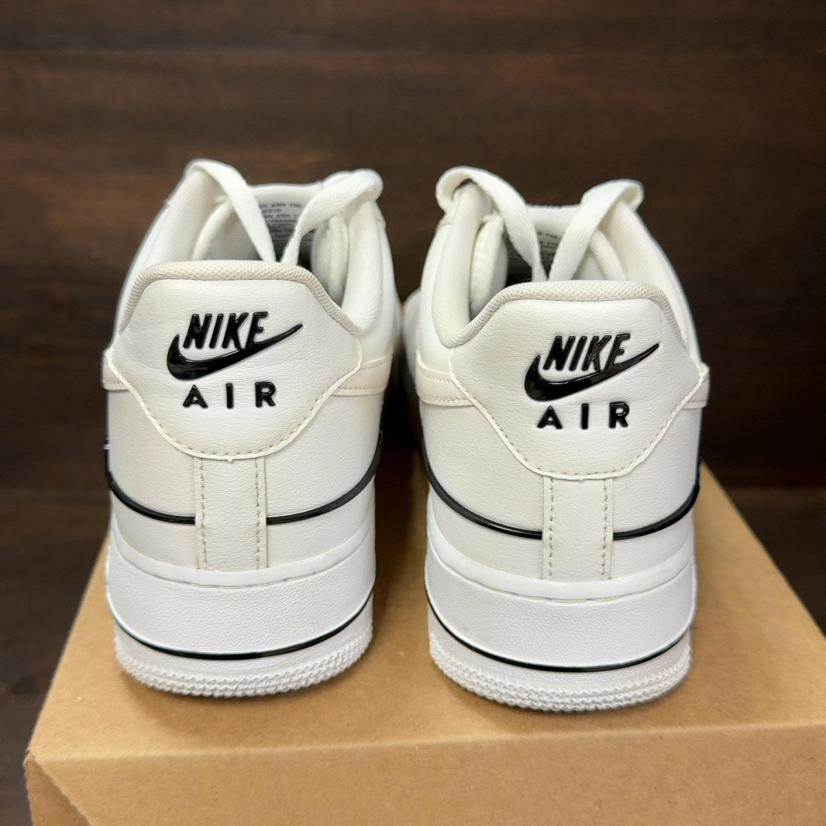 Nike Air Force 1 Low Double Air Low White Black Size 9 (Pre-Owned) - Image 5