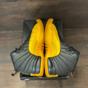 Jordan 12 Retro Black University Gold Size 9.5 (Pre-Owned) - Image 6