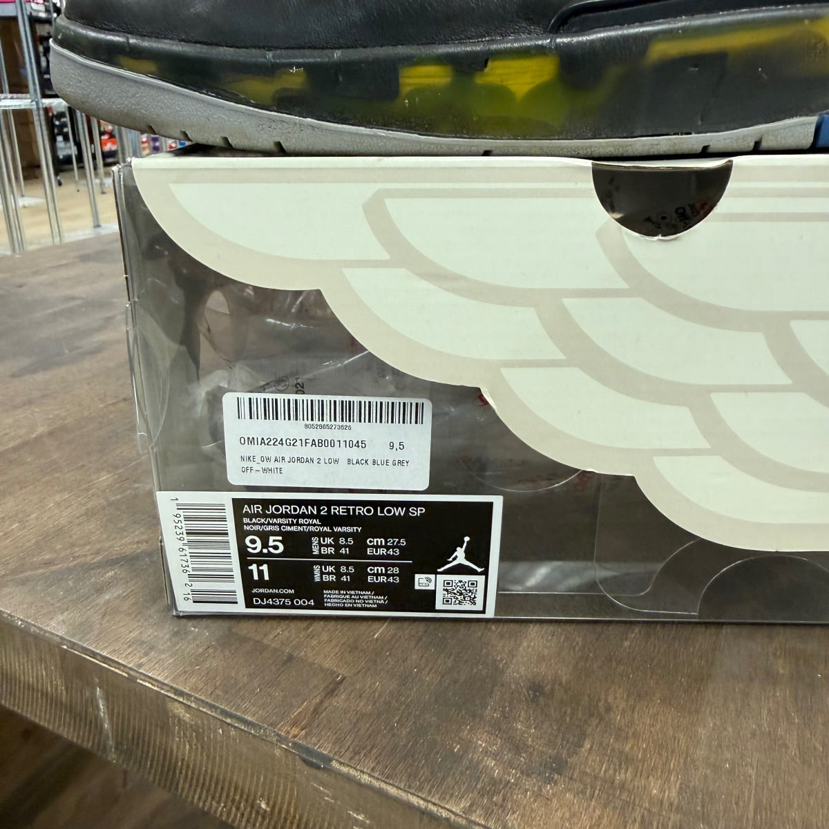 Jordan 2 Retro Low SP Off-White Black Blue - Image 6