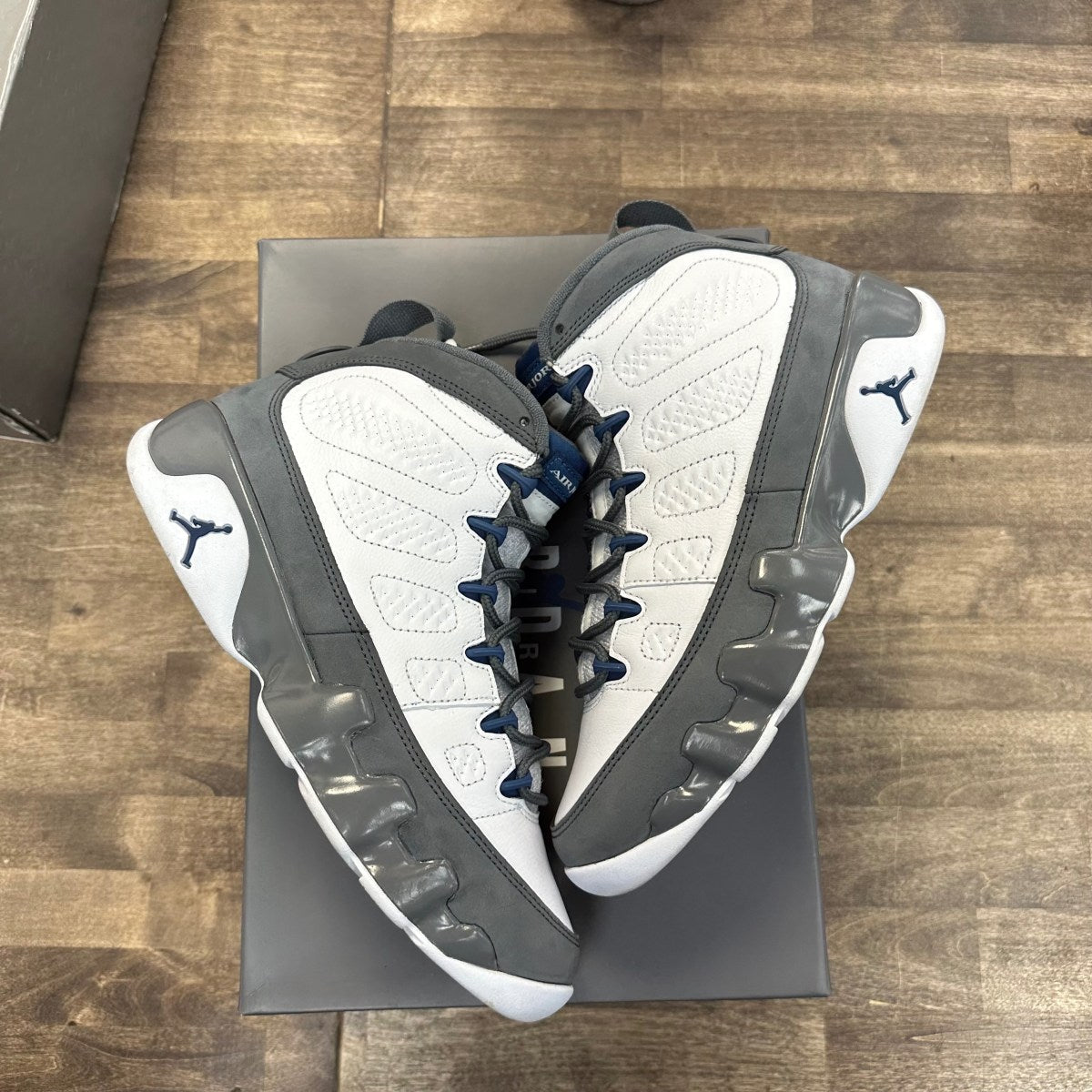 Jordan 9 Retro Flint Grey French Blue (2026) - Image 1